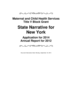 2014 Application / 2012 Annual Report