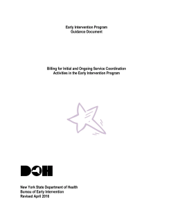 Clarification: Billing for Initial and Ongoing Service Coordination