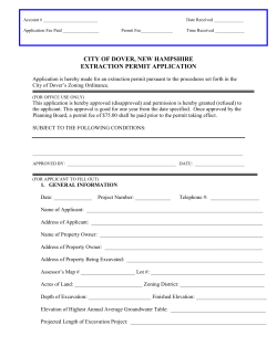 Extraction Permit Application (2013)