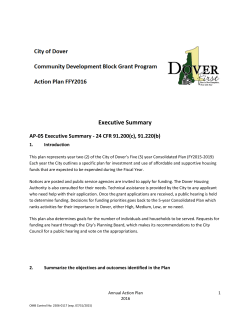 CDBG Action Plan FFY16 (2016)