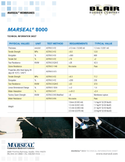Marseal 8000 Tech Info Sheet