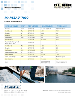 Marseal 7000 Tech Info Sheet