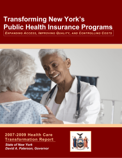 Health Care Transformation Report 2007-2009