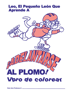Adelantarse Al Plomo! libro de colorear