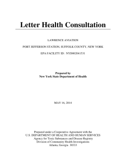 Lawrence Aviation Letter Health Consultation