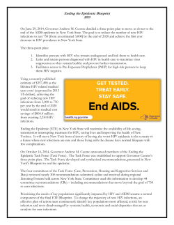 Ending the Epidemic Blueprint Summary
