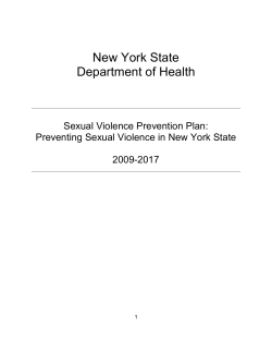 Sexual Violence Prevention Plan