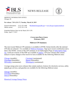 Consumer Price Index Summary for the Midwest - February 2015