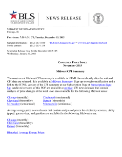 Consumer Price Index Summary for the Midwest - November 2015