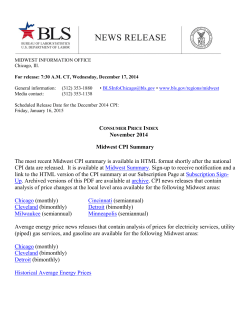 Consumer Price Index Summary for the Midwest - November 2014