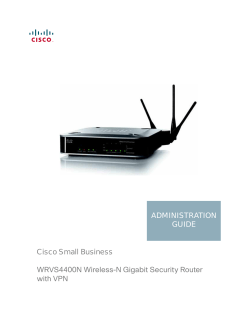 Cisco Small Busines WRVS4400N Administration Guide