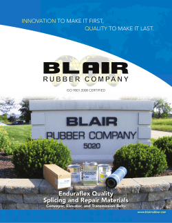 Blair BeltSplice Brochure