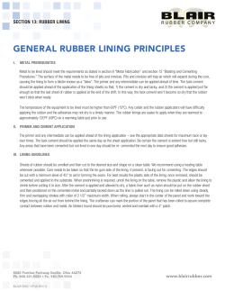 rubber lining application