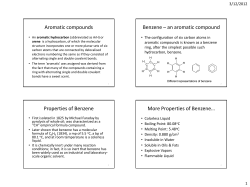Lect 7b Aromatic Compounds