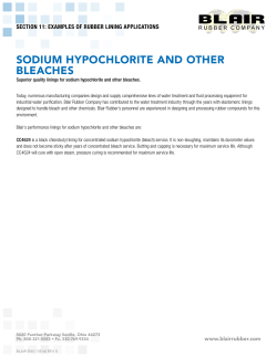 Sodium Hypochlorite and Other Bleaches