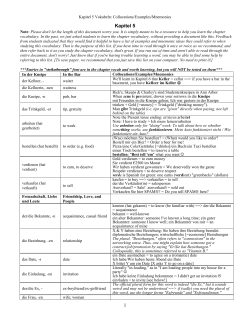 annotated Kapitel 5 vocabulary list