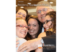 2015-2016 Residency Placement FAQ s Guide