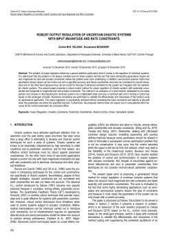 Robust Output Regulation of Uncertain Chaotic Systems with Input Magnitude and Rate Constraints&nbsp;