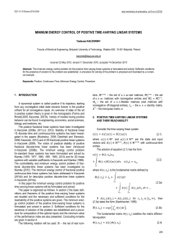 Minimum Energy Control of Positive Time-Varying Linear Systems&nbsp;