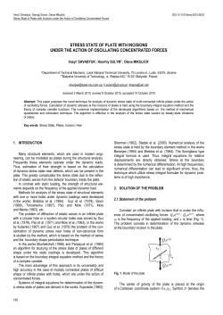 Stress State of Plates with Incisions under the Action of Oscillating Concentrated Forces
