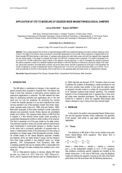 Application of CFD to Modeling of Squeeze Mode Magnetorheological Dampers