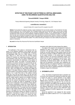 Detection of Two-Phase Flow Patterns in a &nbsp;Vertical Minichannel Using the Recurrence Quantification Analysis