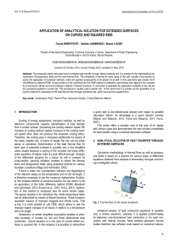 Application of Analytical Solution for Extended Surfaces on Curved and Squared Ribs