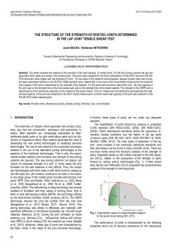 The Structure of the Strength of Riveted Joints Determined in the Lap Joint Tensile Shear Test