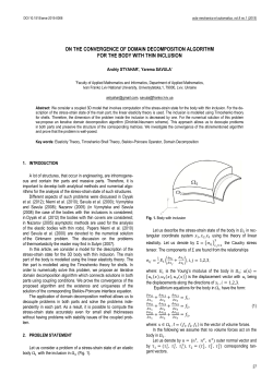 On the Convergence of Domain Decomposition Algorithm for the Body with Thin Inclusion