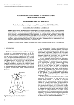 PID Controllers Design Applied to Positioning of Ball on the Stewart Platform