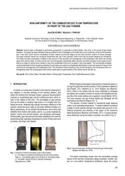 Non-Uniformity of the Combustor Exit Flow Temperature in front of the Gas Turbine