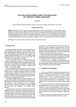 Frictional Heating during Sliding of Two Semi-Spaces with Arbitrary Thermal Nonlinearity