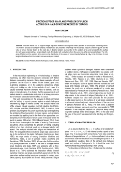 Friction Effect in a Plane Problem of Punch Acting on a Half-Space Weakened by Cracks