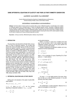 Some Differential Equations of Elasticity and Their Lie Point Symmetry Generators