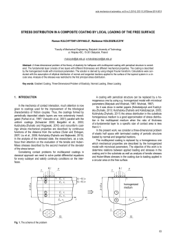 Stress Distribution in a Composite Coating by Local Loading of the Free Surface