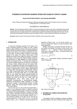 Stresses in Coating with Gradient Interlayer Caused by Contact Loading