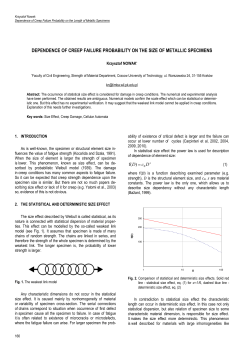 Dependence of Creep Failure Probability on the Length of Metallic Specimens