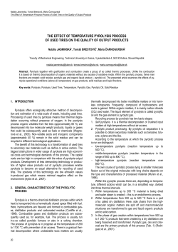 The Effect of Temperature Pyrolysis Process of Used Tires on the Quality of Output Products