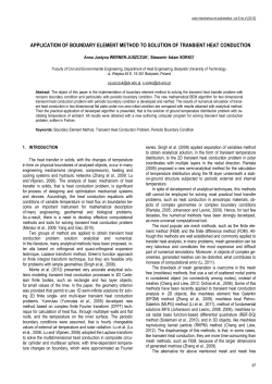 Application of Boundary Element Method to Solution of Transient Heat Conduction