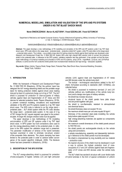 Numerical Modelling, Simulation and Validation of the SPS and PS Systems under 6 kg TNT Blast Shock Wave