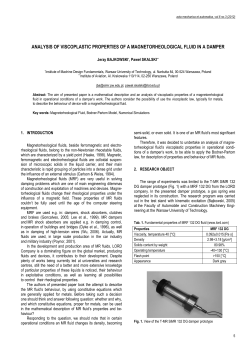 Analysis of Viscoplastic Properties of a Magnetorheological Fluid in a Damper