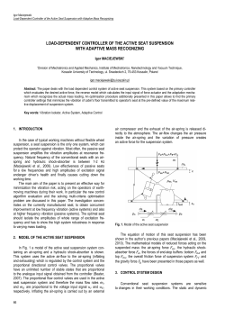 Load-Dependent Controller of the Active Seat Suspension with Adaptive Mass Recognizing