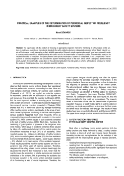 Practical Examples of Determination of Frequency of Periodical Inspection of Machinery Safety Systems
