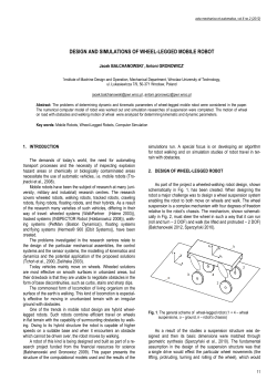 Design and Simulations of Wheel-Legged Mobile Robot