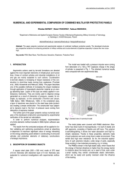 Numerical and Experimental Comparison of Combined Multilayer Protective Panels