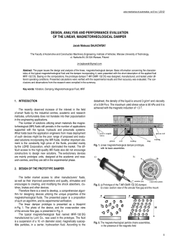 Design, Analysis and Performance Evaluation of the Linear, Magnetorheological Damper