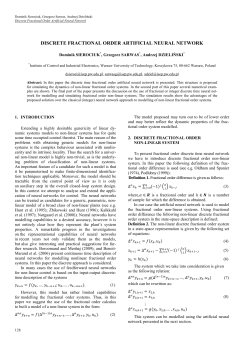 Discrete Fractional Order Artificial Neural Network