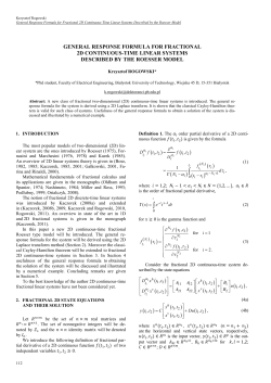 General Response Formula for Fractional 2D Continuous-Time Linear Systems Described by the Roesser Model