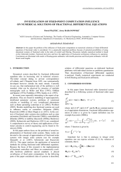 Investigation of Fixed-Point Computation Influence on Numerical Solutions of Fractional Differential Equations