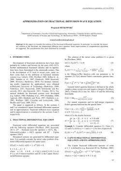 Approximation of Fractional Diffusion-Wave Equation